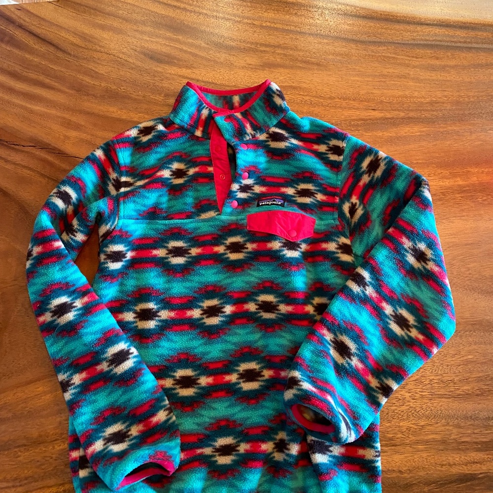 Patagonia Synchilla Wild Desert Snap-T Fleece Aztec Southwestern Pullover Small